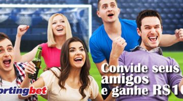 Convide seus amigos e ganhe R$100 Sportingbet