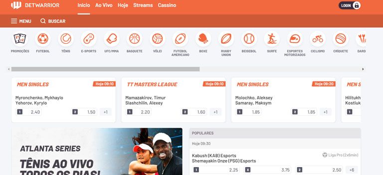 betwarrior apostas esportivas