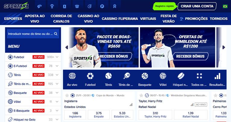 sportaza apostas online