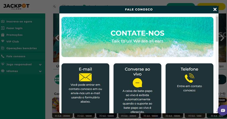 contacte-nos jackpotisland