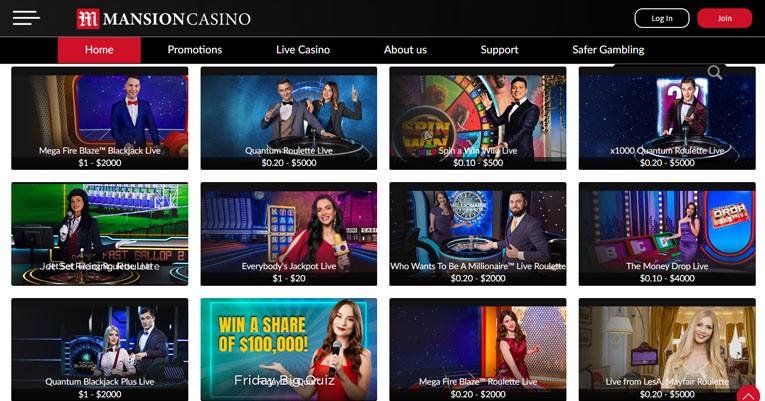 masion cassino ao vivo